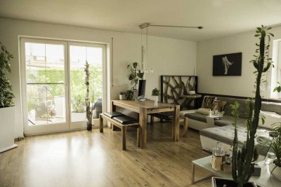 3-Zimmer EG Wohnung mit Terrasse, Garten und Garage in ruhiger Lage