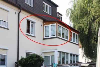 2-Raum-Wohnung mit verglastem Balkon, Gartennutzung, 1. OG, zentrumsnah