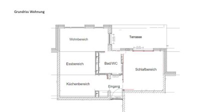 Stilvolle, neuwertige 2-Raum-EG-Wohnung mit gehobener Innenausstattung mit EBK in Kirchentellinsfurt