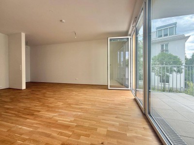 Erstbezug - 2 Zimmerwohnung I Nähe Donau I ca. 5,5m² Balkon I Tiefgarage I Fußbodenheizung I Fernwärme
