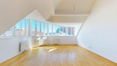 Licht, Luft &amp; Lebensfreude - 2 Zimmer Dachterrassenwohnung
 im Cottageviertel
