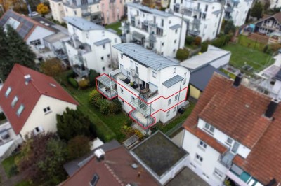 Ansprechende 4 Zimmer Wohnung mit 2 Balkonen in zentrumsnaher Lage in Ravensburg