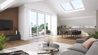 Bezugsfertig Juni 2025! Klimatisierte Penthousewohnung mit Lift bis in die Wohnung
