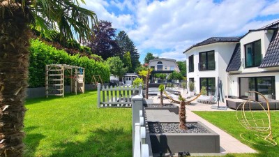 Villa in Waldlage am Hang* Luxus Outdoorbereich (Kinderfreundlich)* WU-Beton*