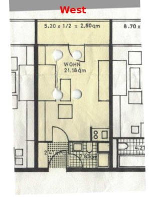 Sonniges 1 Zimmer Appartment Nähe Uni-Klinik