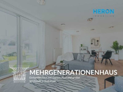 MEHRGENERATIONENHAUS - Einfamilienhaus mit Garten, Pool und großer Werkstatt in Radolfzell