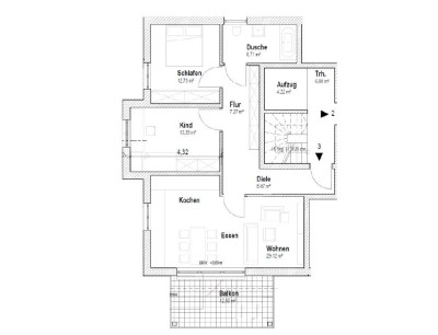 3-Zimmer Neubauwohnung mit sonnigem Südbalkon