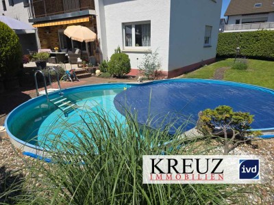 Willkommen in Ihrem neuen Zuhause - 1-FH mit Pool + Gewerbefläche  + Halle