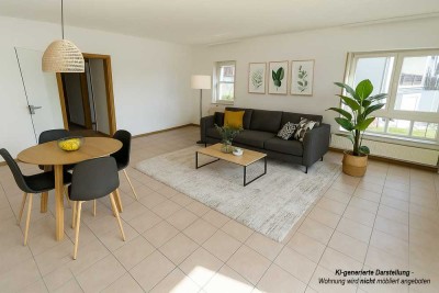 Helle 3-Zimmer Maisonette-Souterrain-Wohnung mit Balkon und Terrasse in Braunfels