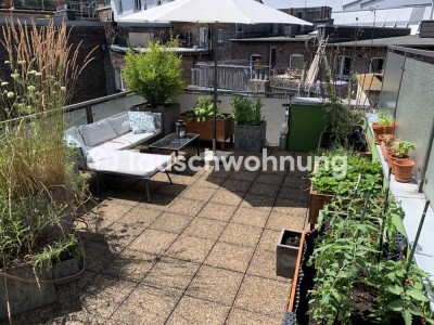 Tauschwohnung: Helle Dachterrassen-Wohnung in Aachen-Zentrum