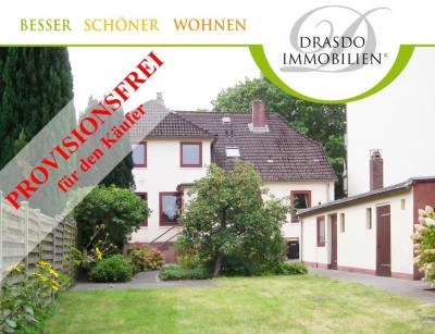Provisionsfrei für den Käufer! Charmantes Zweifamilienhaus mit Einliegerwohnung und großem Garten