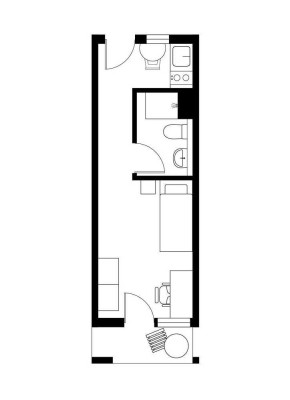 Exklusives neuwertiges Studenten-Apartment mit Balkon und EBK in Regensburg