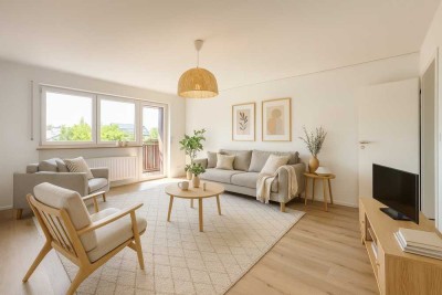 Ankommen. Wohlfühlen. Zuhause sein. - Frisch sanierte 3-Zimmer-Wohnung mit Balkon und Garage
