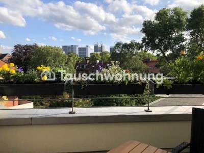 Tauschwohnung: Schöner Ausblick über Hamburg zum Tausch