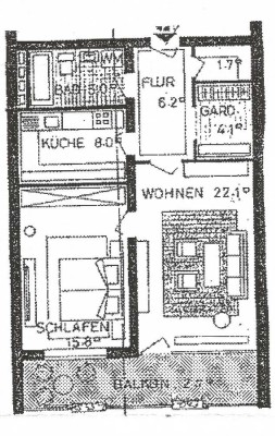 Helle 2-Zimmer Wohnung mit großem Balkon direkt neben dem Hauptbahnhof, Aufzug im Haus