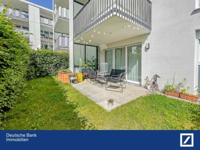 Sonnige 2-Zimmer-Wohnung mit Terrasse und Westgarten zum Innenhof!