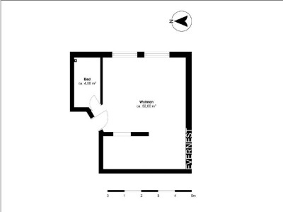 1-Raum-Wohnung in Meckenheim (Souterrain)