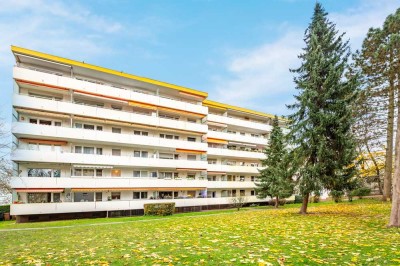 Maintal-Bischofsheim: Gemütliche 2-Zimmer-Erdgeschoss-Wohnung mit großem Balkon in zentraler Lage