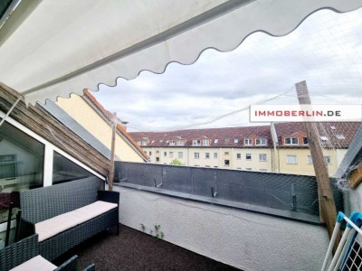 IMMOBERLIN.DE - Schöne Dachgeschosswohnung mit Südterrasse & Pkw-Stellplatz