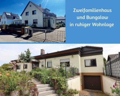 Anwesen mit EFH und 2-Fam.-Haus auf getrennten Grundstücken in ruhiger und beliebter Wohnlage