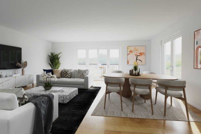 Neuwertige 3-Zimmer Wohnung mit Süd-Balkon in München-Trudering