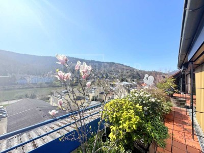 Außergewöhnliche Architekten-Maisonett-DG-Wohnung mit tollem Neckarblick
