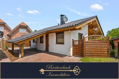 Ferienidylle in Burhave - Bungalow mit Sauna & Kamin