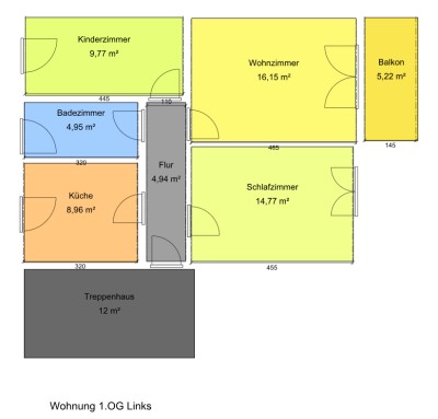 Helle 3-Zimmer-Eigentumswohnung, ca. 62m², Balkon