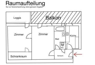 Helle, ruhige Wohnung mit großer Loggia im Herzen Wien Simmerings