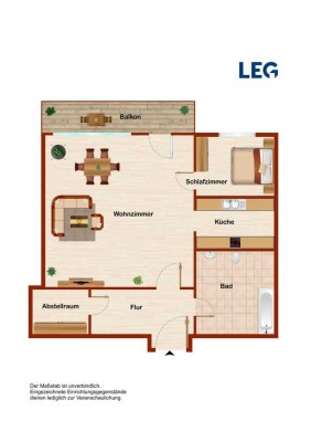 1-Raum-Wohnung mit Ausblick und Fahrstuhlkomfort!