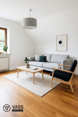 Möblierte 2-Zimmer-Wohnung mit Balkon & Feldrandlage in Heilbronn-Biberach