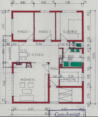 Stilvolle 4-Zimmer-Wohnung mit gehobener Innenausstattung mit Balkon und EBK in Ludwigsburg