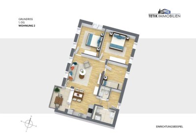 Attraktive 4 -Zimmer-ETW  mit Aufzug und Tiefgaragen-Stellplatz in 79211 Denzlingen