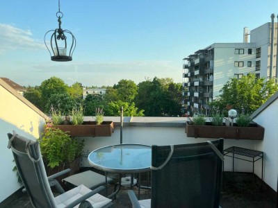 Blick in die Berge! 2-Zimmer-Dachterrassen-Wohnung in München Trudering