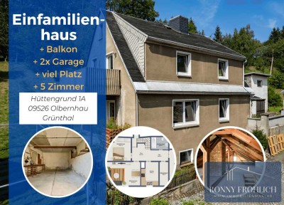 Olbernhau: Vielseitiges 6-Zimmer-Haus mit traumhaftem Ausblick – Gestalten Sie Ihr Traumhaus!