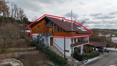 Tolle Penthousewohnung mit großem Garten und Pool