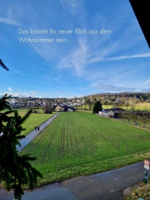 ruhige 3 Zimmer Wohnung am Feldrand mit unverbautem Blick in Leonberg Warmbronn