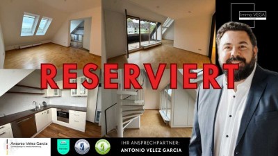 RESERVIERT - Großzügige Maisonette-Wohnung mit Dachterrasse und TG-Stellplatz am Zooviertel