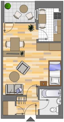 1-Zimmer-Wohnung in Dortmund Scharnhorst