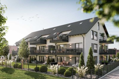 Lichtdurchflutete Neubauwohnung | 2 Zimmer, Aufzug, TG