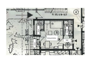 schöne 1-Zimmer-Wohnung mit Balkon, TG und Innengarten abzugeben, Kauf oder Miete