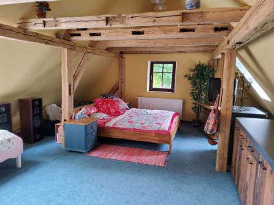 Rarität, kleines Fachwerkhaus in Alleinlage mit Aussicht, provisionsfrei, VB