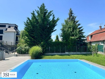 Ruhige 2-Zimmer-Gartenwohnung - mit Gemeinschaftspool - fußläufig zur alten Donau