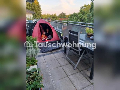 Tauschwohnung: Helle 3RWhg mit großer Sonnenterrasse und Blick über Dresden