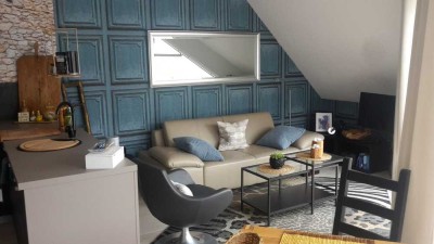 Geschmackvolle 2-Zimmer-Terrassenwohnung mit luxuriöser Innenausstattung mit EBK in Dienheim