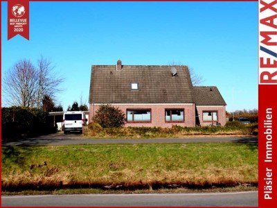 2 Häuser - ein Preis in Ostrhauderfehn * Kanallage * 1 Haus vermietet * 1 Haus sanierungsbedürftig *