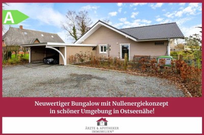Neuwertiger Bungalow mit Nullenergiekonzept in schöner Umgebung in Ostseenähe