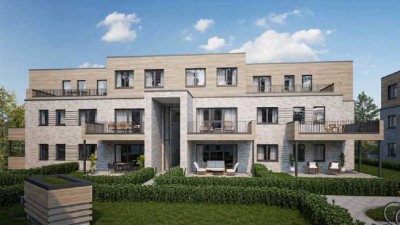 Erstbezug: Moderne 3-Zimmer-Erdgeschosswohnung mit Balkon in Top-Lage von Beckum