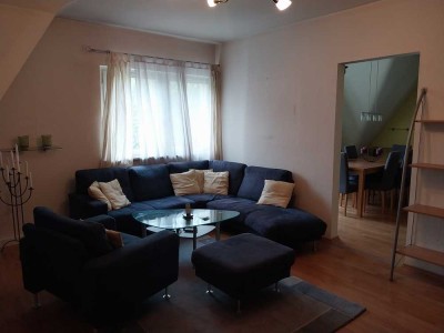 Möblierte 3-Zimmer-Wohnung mit Balkon und Garten in Dillweißenstein