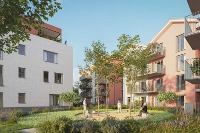 Kompaktes Wohnjuwel im Schnellermühlen Quartier– Charmantes 1-Zimmer-Apartment im Grünen